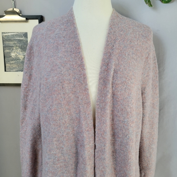 Madewell Kent Cardigan Sweater in Coziest Wool Yarn Heather Purple M - Picture 6 of 16